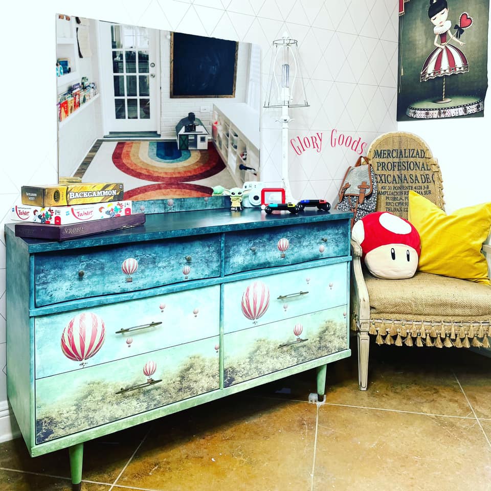 Mint By Michelle Decoupage Paper Balloons - A1 Size Large Decoupage Paper