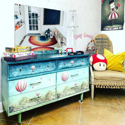 Mint By Michelle Decoupage Paper Balloons - A1 Size Large Decoupage Paper