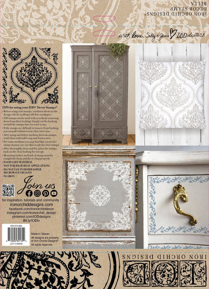 Bella 12x12 IOD Stamp (1 Sheet)