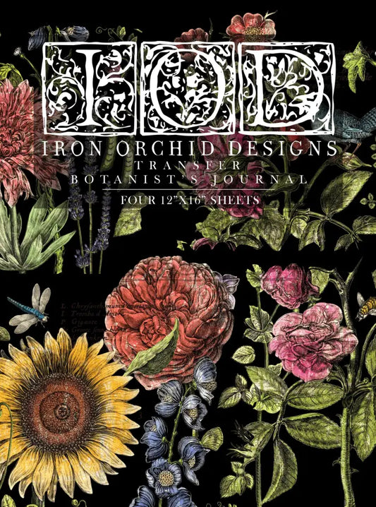 Botanist's Journal IOD Transfer 12x16 (4 Sheets)