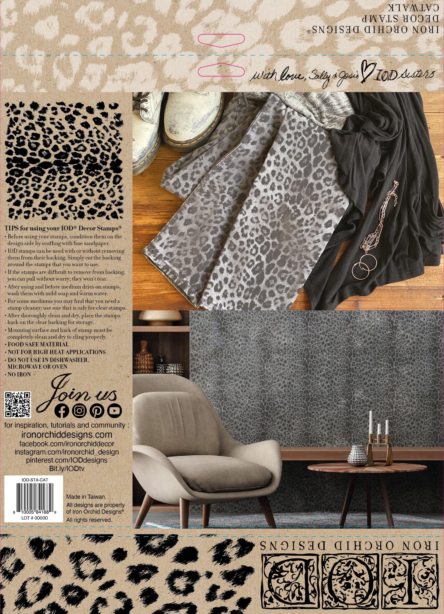 Locker61 Stamping Materials Catwalk 12x12 IOD Stamp (1 sheet) *RETIRED*