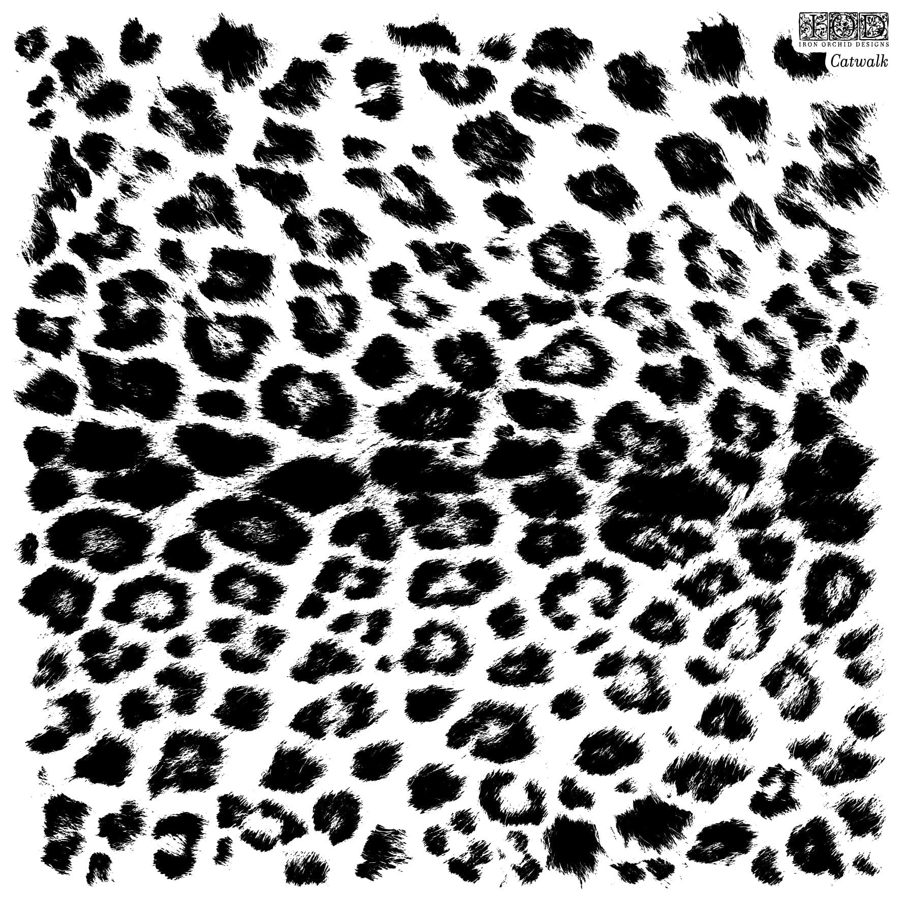 Locker61 Stamping Materials Catwalk 12x12 IOD Stamp (1 sheet) *RETIRED*