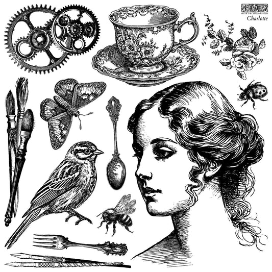 Charlotte 12x12 IOD Stamp (1 sheet)