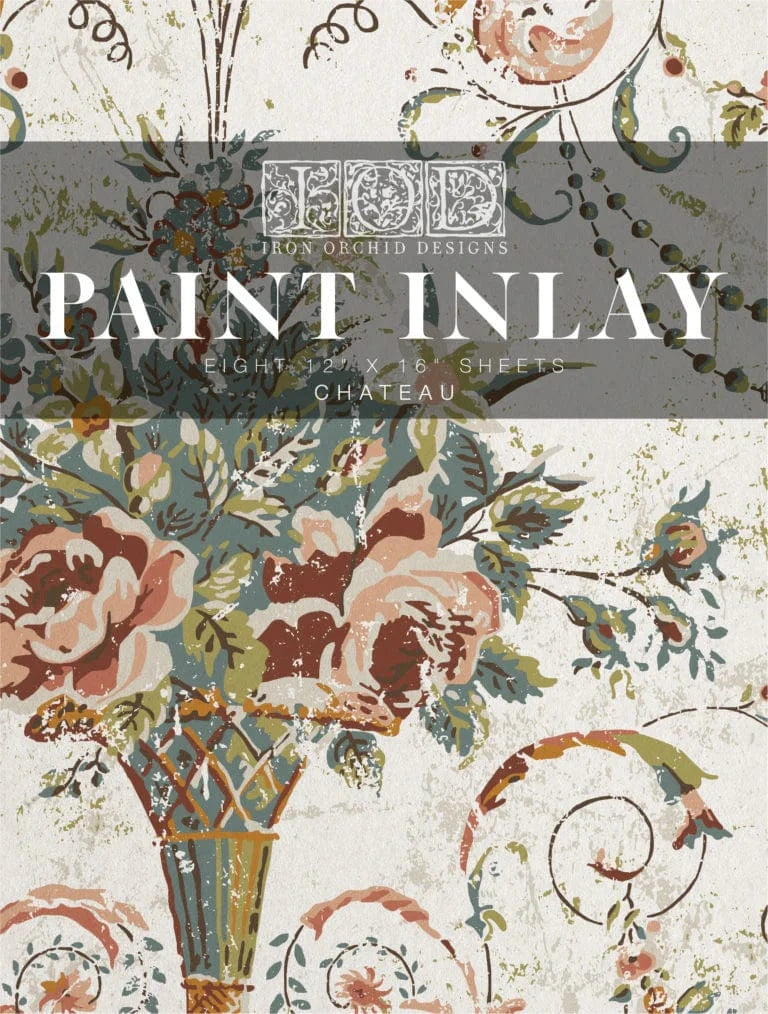 IOD Paint Inlay Chateau IOD Paint Inlay 12x16 (8 Sheets)