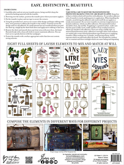 IOD Transfers Cheers IOD Transfer 12x16 (8 Sheets) *RETIRED*