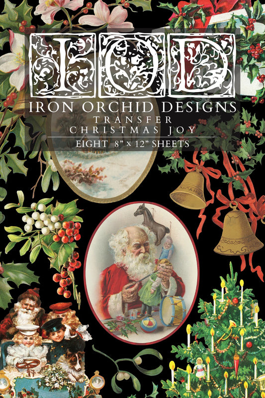 Christmas Joy IOD Transfer 8x12 Pad (8 sheets)