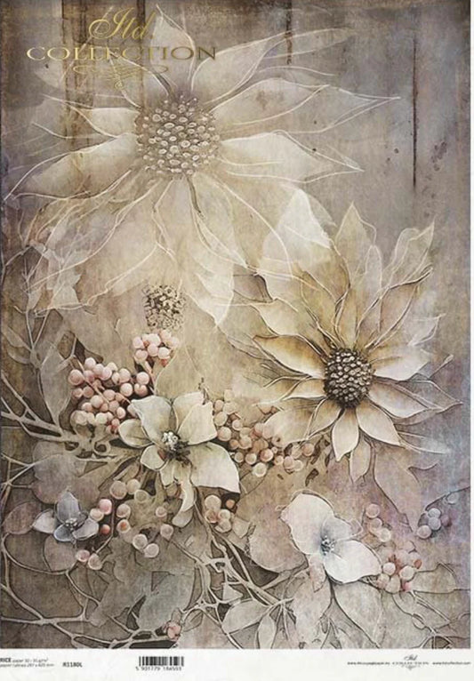 Classic Autumn Decoupage Paper (R1180L)