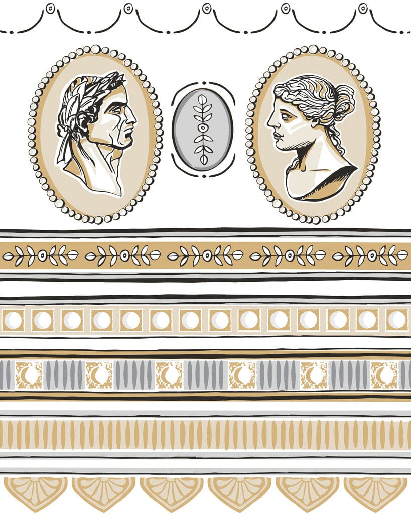 Classical Cameo IOD Paint Inlay designed by Annie Sloan 12"x 16" (8 sheets)