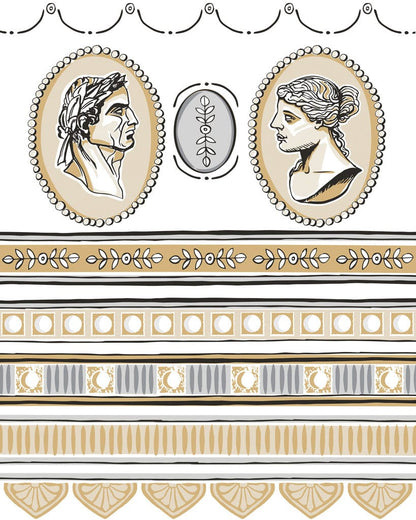 Classical Cameo IOD Paint Inlay designed by Annie Sloan 12"x 16" (8 sheets)