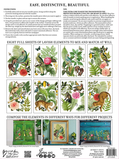 Bungalow IOD Transfer 12x16 Pad (8 sheets)