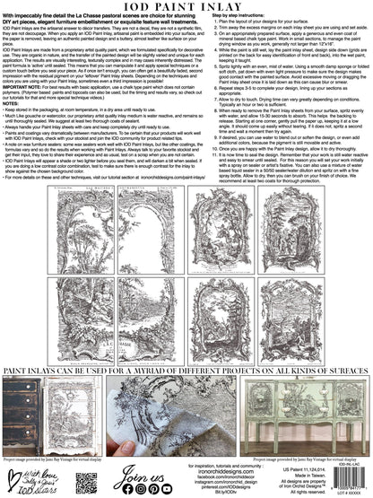 La Chasse IOD Paint Inlay 12x16 (8 Sheets)