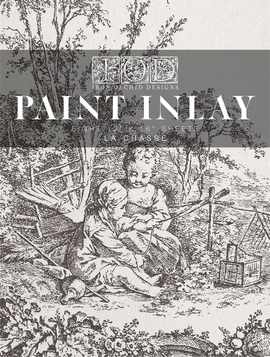 La Chasse IOD Paint Inlay 12x16 (8 Sheets)