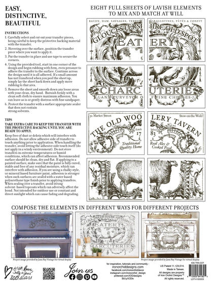 IOD Transfers Cotswolds IOD Transfer 12x16 (8 Sheets)