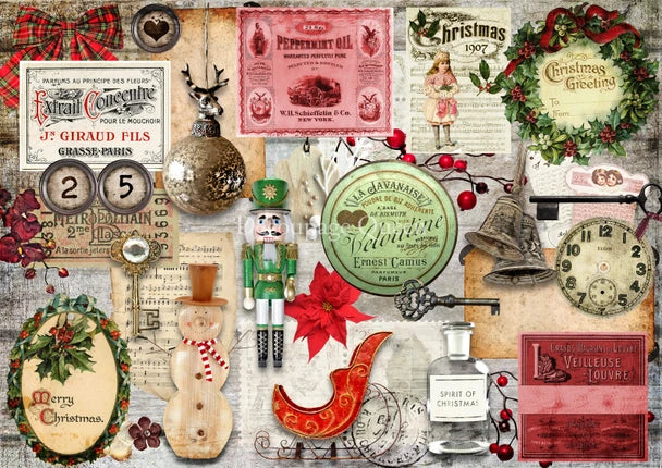A4 Decoupage Queen The Spirit of Christmas Vellum Paper