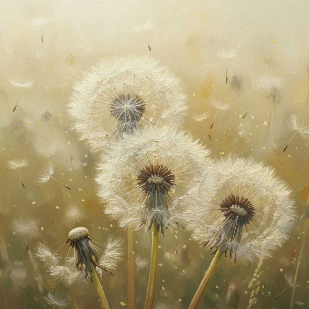 Dandelion - 11.7" x 16.5" A3 Size Decoupage Paper - Mint by Michelle