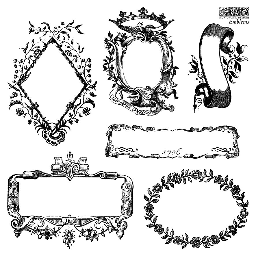Emblems Boxed IOD 6x6 Stamp (4 Sheets + Masks)