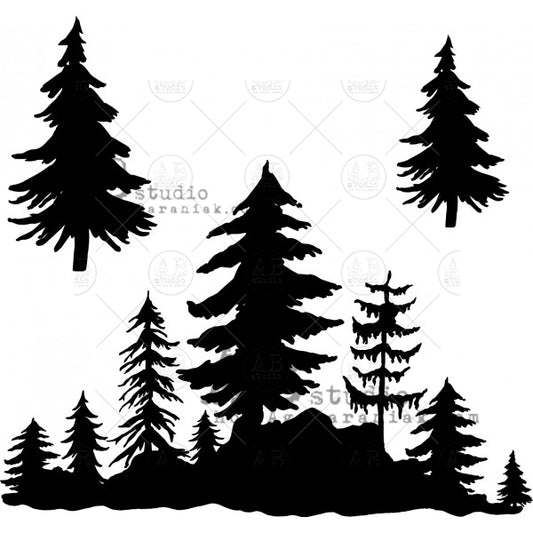 Evergreen - 6x6 Stencil - ID-123