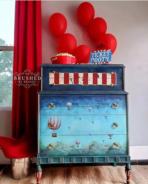 Balloons - 23.4" x 33.1" A1 Size Decoupage Paper - Mint by Michelle