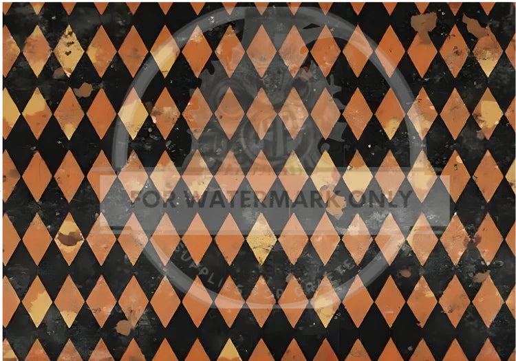 A3 Fall Harlequin Decoupage Rice Paper (DC5089)