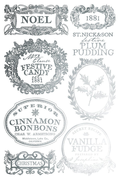 Locker61 Transfers Figgy & Flourish IOD Transfer 8x12 Pad (8 sheets)