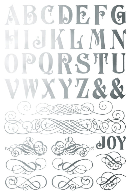 Locker61 Transfers Figgy & Flourish IOD Transfer 8x12 Pad (8 sheets)