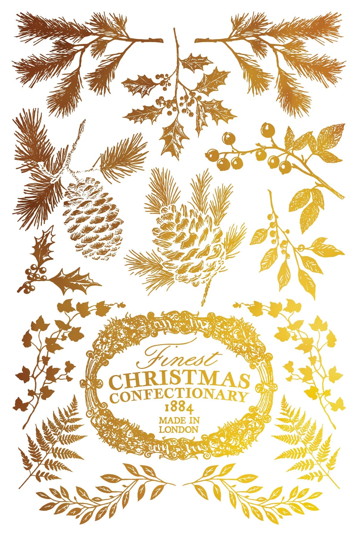 Locker61 Transfers Figgy & Flourish IOD Transfer 8x12 Pad (8 sheets)