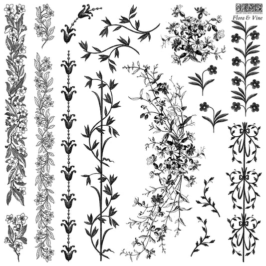 Flora & Vine 12x12 IOD Stamp (1 sheet)