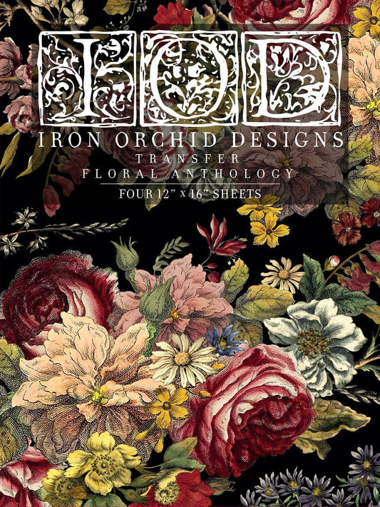 Floral Anthology IOD Transfer 12x16 Pad (4 sheets)