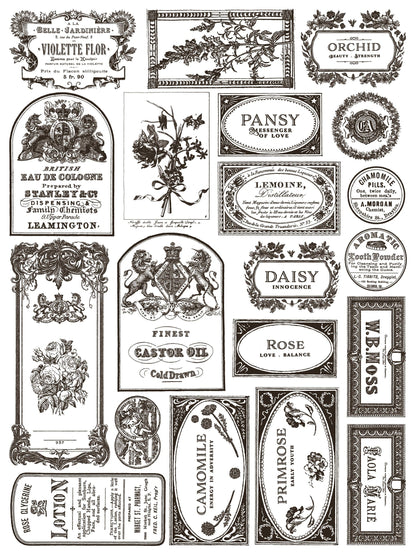 Floriography IOD Paint Inlay 12x16 (8 Sheets)