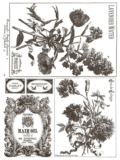 Floriography IOD Paint Inlay 12x16 (8 Sheets)