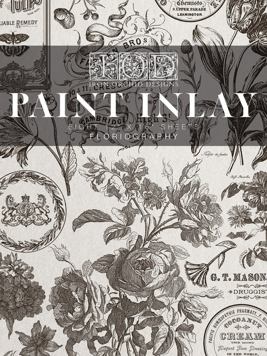 Floriography IOD Paint Inlay 12x16 (8 Sheets)