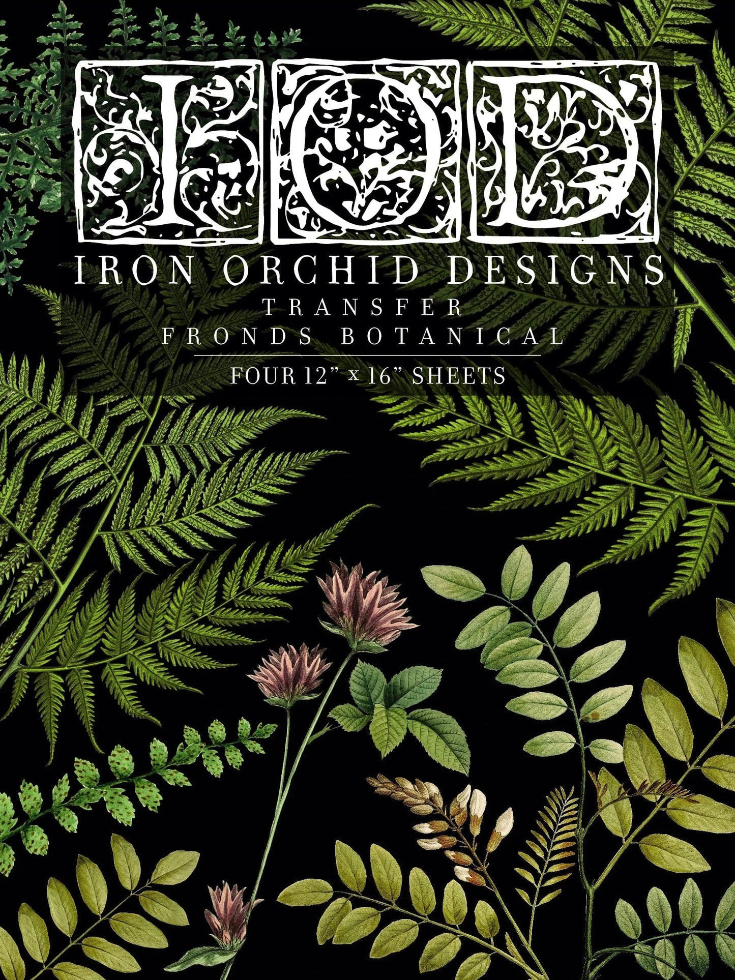 Fronds Botanical IOD Transfer 12x16 (4 Sheets)
