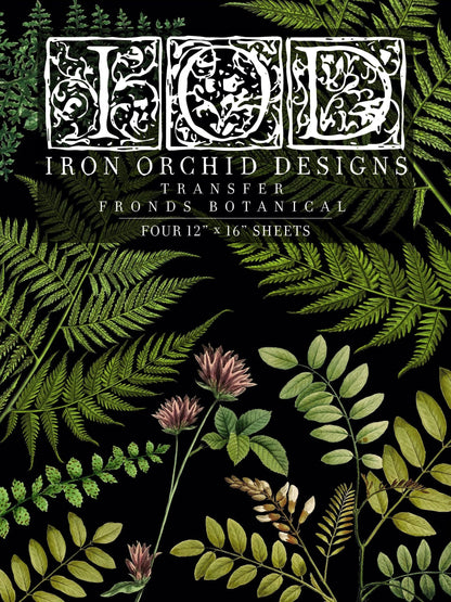 Fronds Botanical IOD Transfer 12x16 (4 Sheets)