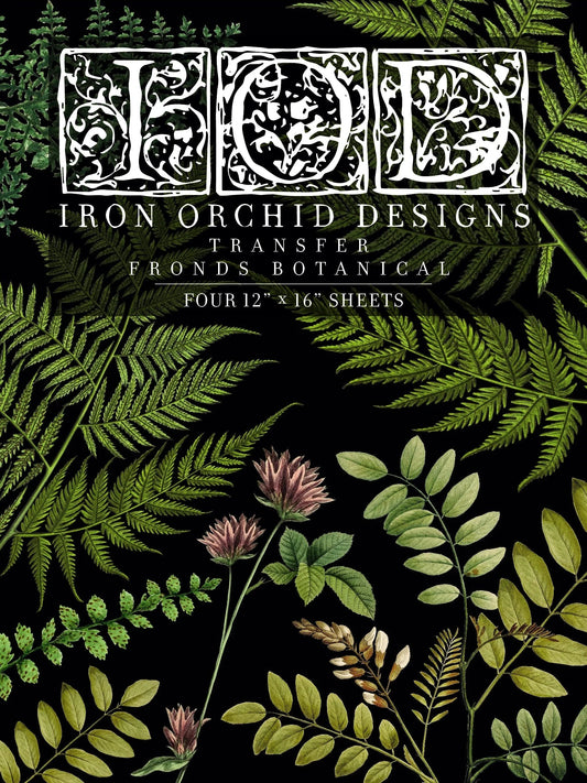 Fronds Botanical IOD Transfer 12x16 (4 Sheets)