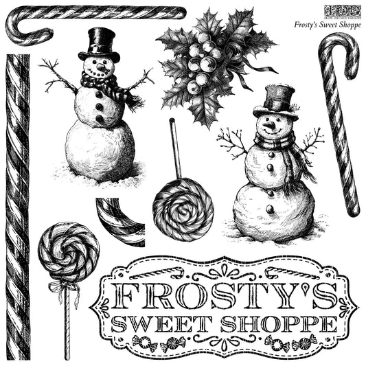 Frosty's Sweet Shoppe 12x12 IOD Stamp (1 Sheet)