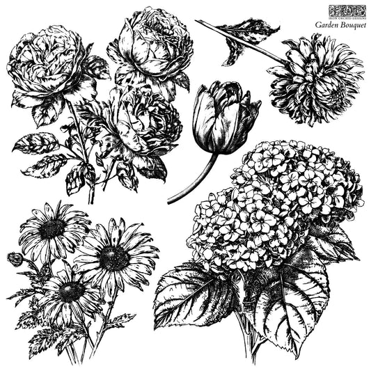Garden Bouquet 12x12 IOD Stamp (1 Sheet)