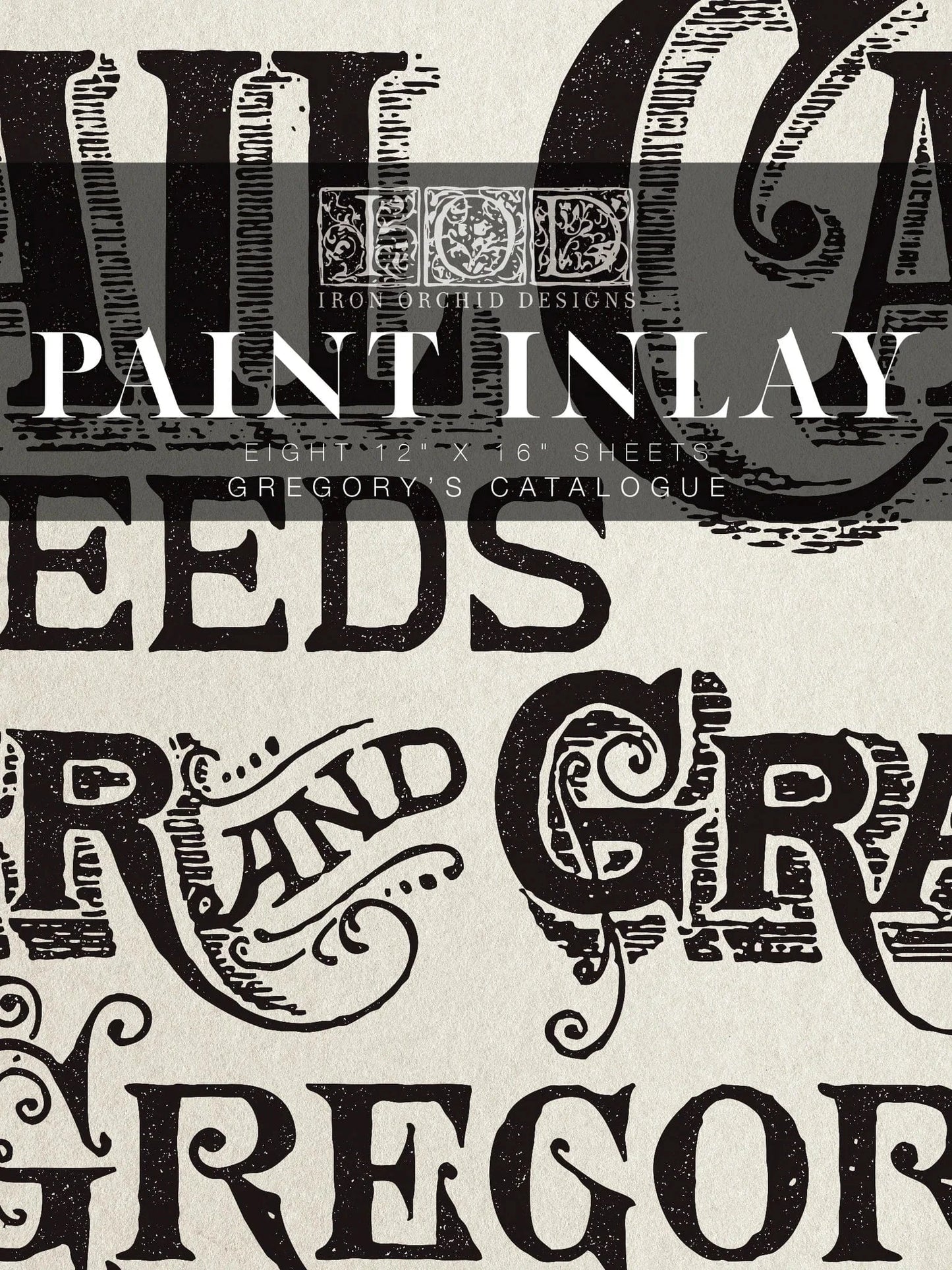 Gregory's Catalogue IOD Paint Inlay 12x16 (8 Sheets)