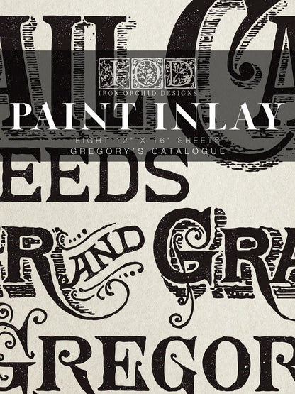 Gregory's Catalogue IOD Paint Inlay 12x16 (8 Sheets)