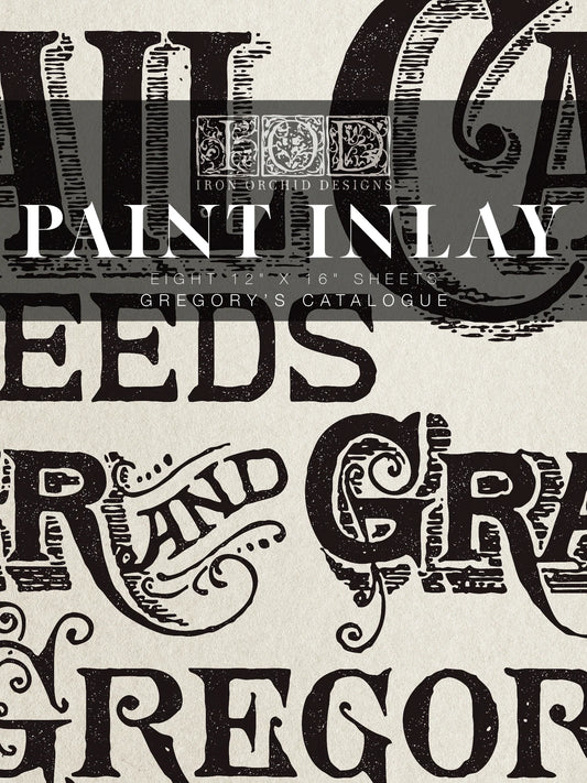 Gregory's Catalogue IOD Paint Inlay 12x16 (8 Sheets)