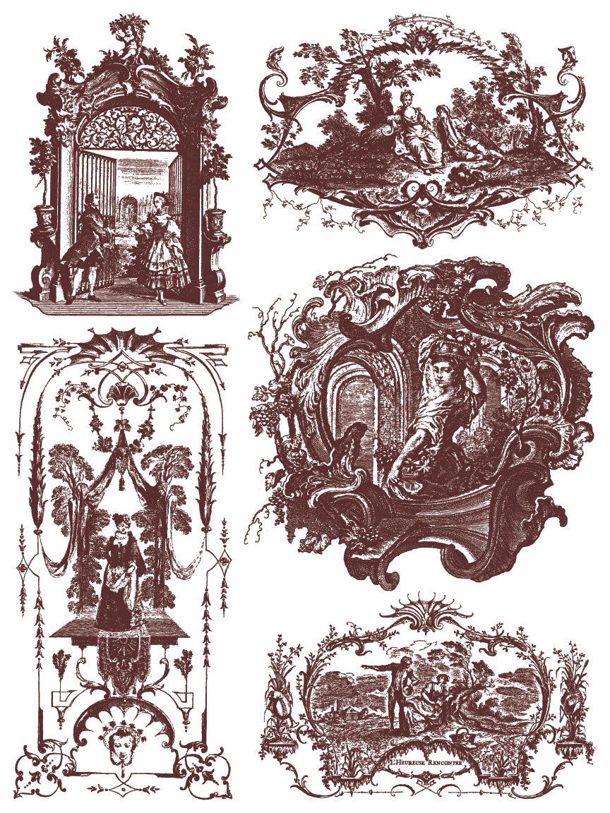 Hameau de la Reine 12x16 IOD Paint Inlay (8 Sheets)