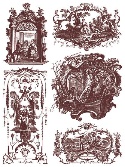 Hameau de la Reine 12x16 IOD Paint Inlay (8 Sheets)