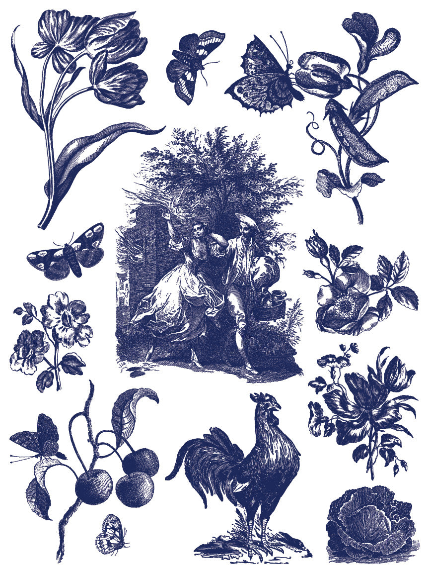 Hameau de la Reine 12x16 IOD Paint Inlay (8 Sheets)