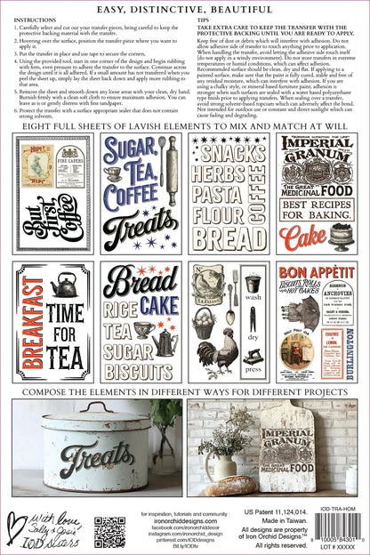 Home Sweet Home IOD Transfer 8x12 Pad (8 sheets)