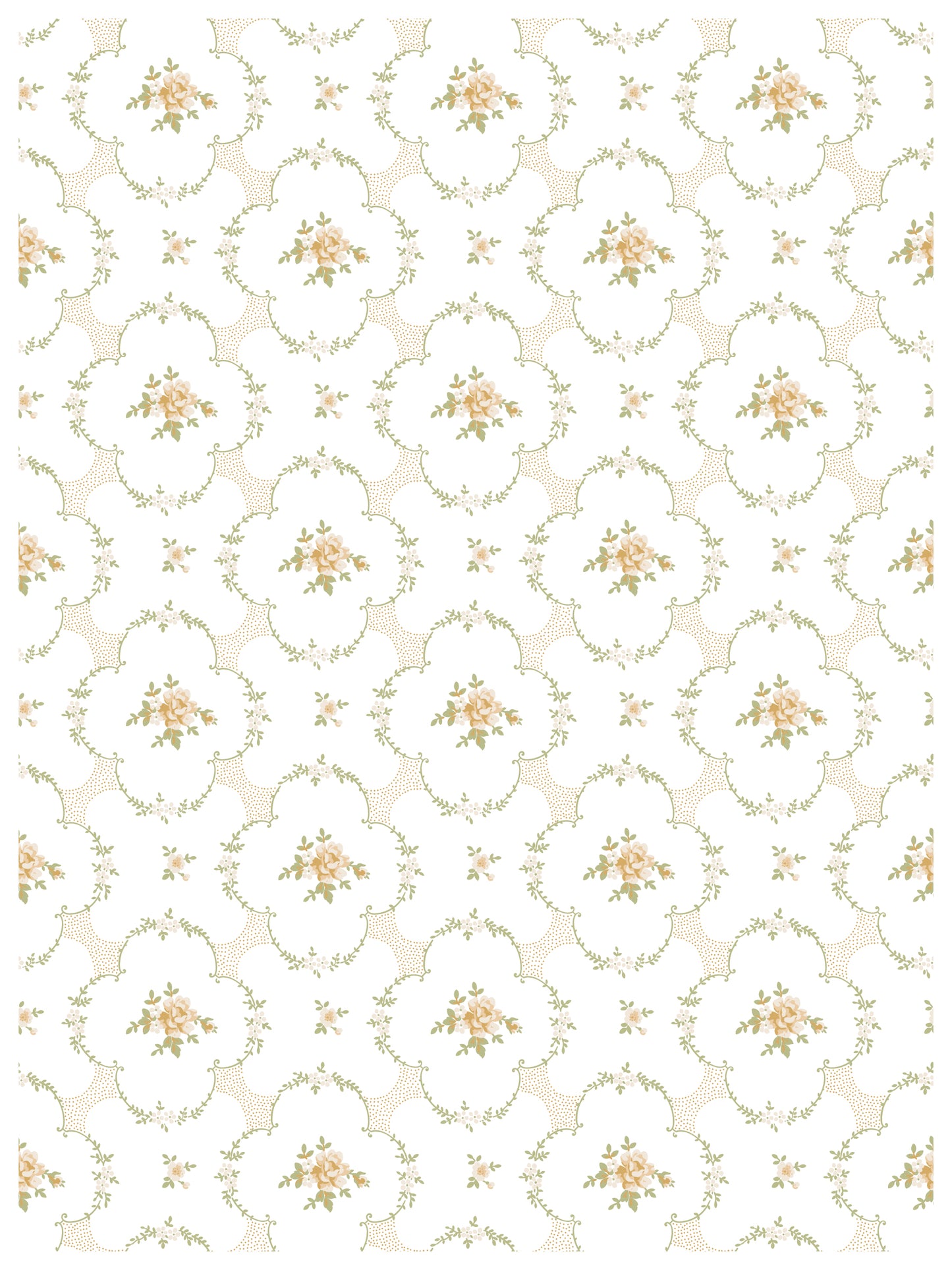 IOD Alfred Peats & Co Paint Inlay | 8 Sheet Large Decor Inlay by Iron Orchid Designs | Vintage Floral Wallpaper Design