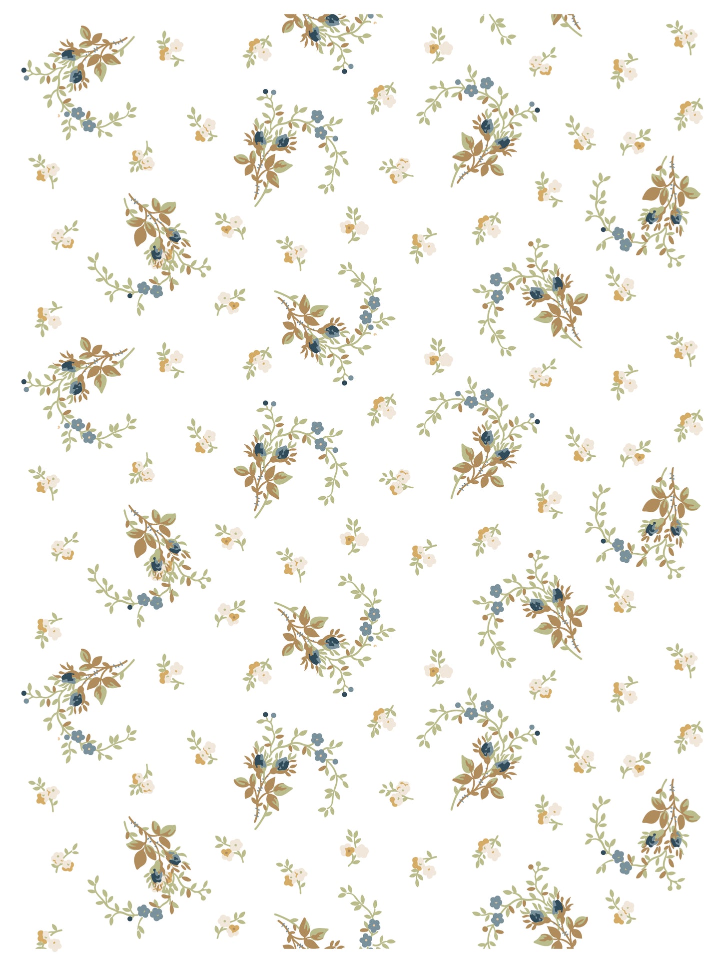 IOD Alfred Peats & Co Paint Inlay | 8 Sheet Large Decor Inlay by Iron Orchid Designs | Vintage Floral Wallpaper Design