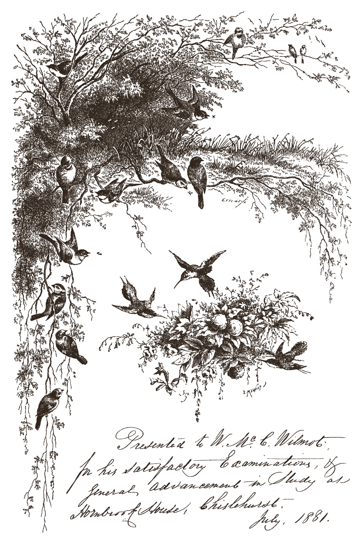 IOD Little Lark Paint Inlay | FIRST EVER 8x12 Beginner-Friendly Decor Inlay by Iron Orchid Designs | Vintage Birds & Botanical Designs