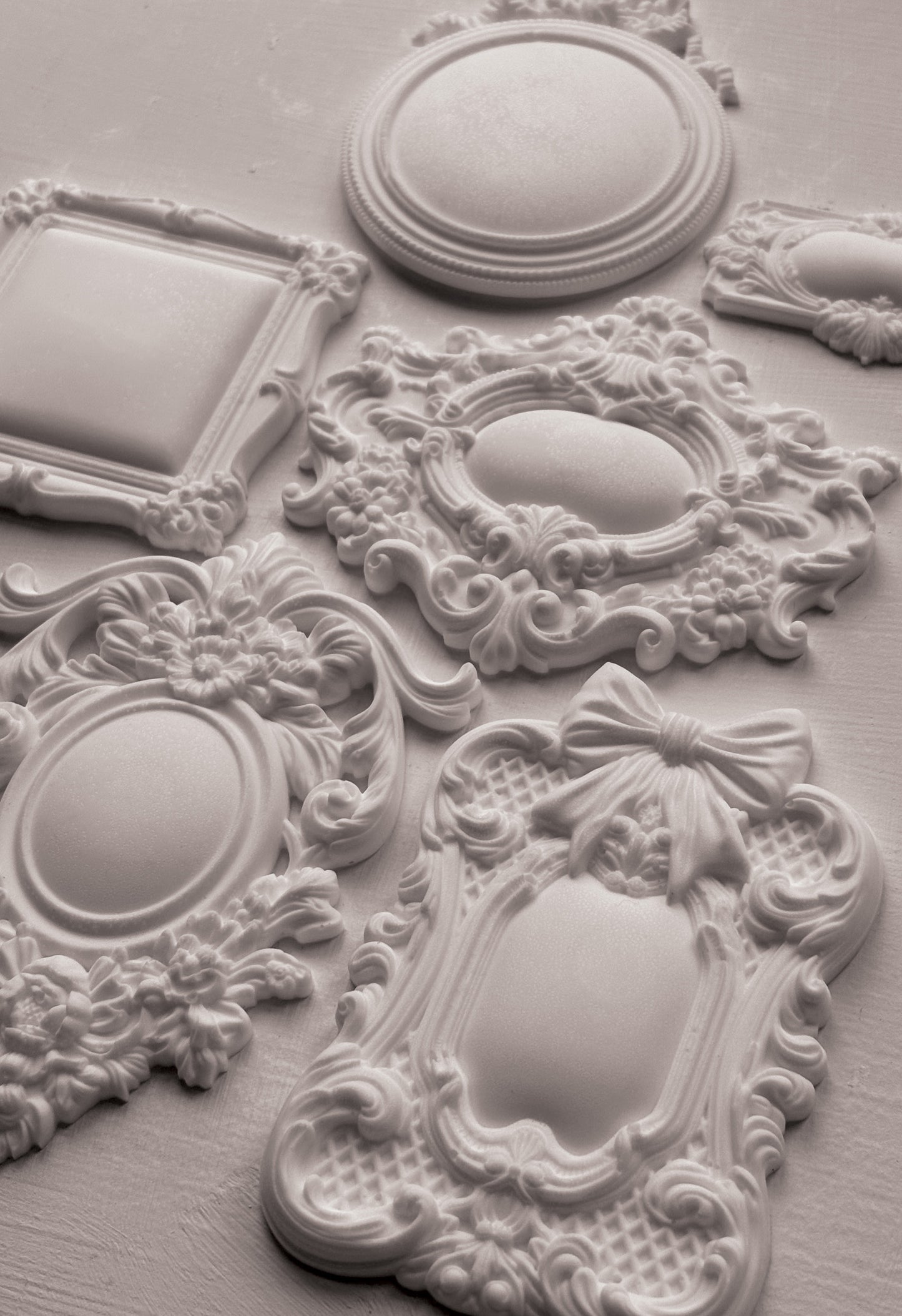 IOD Frames 3 Mould – 6x10 Silicone Decor Mould by Iron Orchid Designs – Ornate Vintage Frames for Furniture & DIY Projects