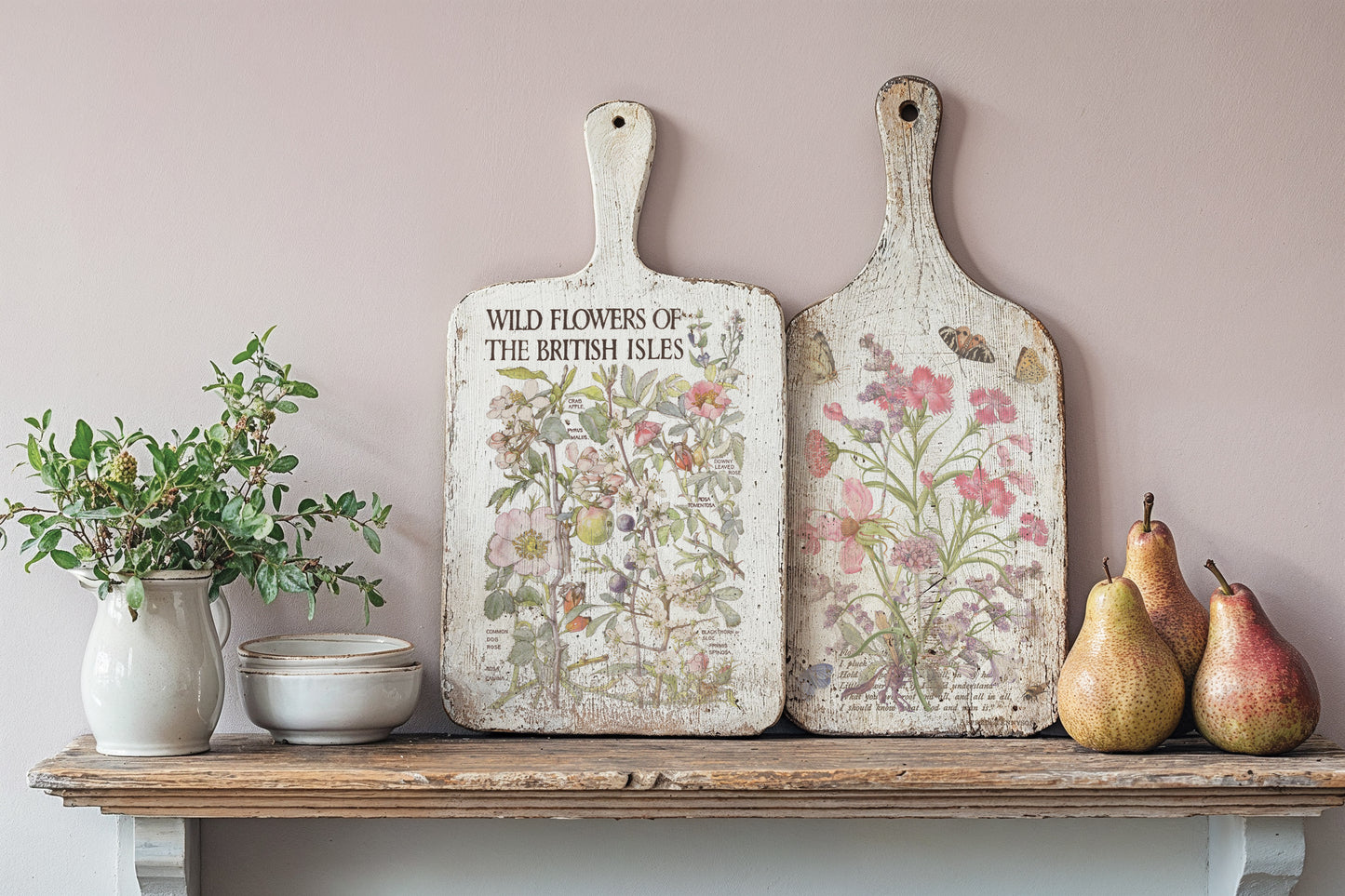 IOD Primrose Isle Transfer | 8-8"x12" Sheet Decor Transfer by Iron Orchid Designs | Vintage Wildflowers, Botanical & Cottage Garden Designs