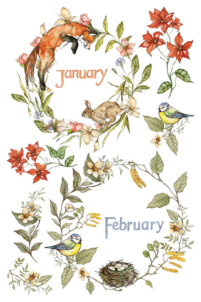 The Bramblewood Diaries IOD Transfer | 8x12 Woodland Botanical Decor Transfer by Iron Orchid Designs | Vintage Nature & Seasonal Rub-On Transfer Set (Copy)