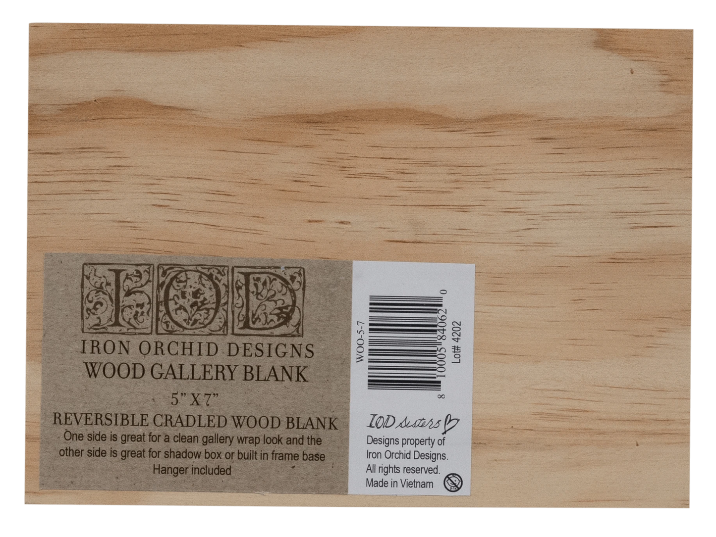 IOD Wood Gallery Blank 5x7